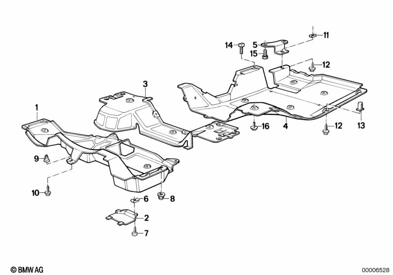 Экран моторного отсека/воздуховода
