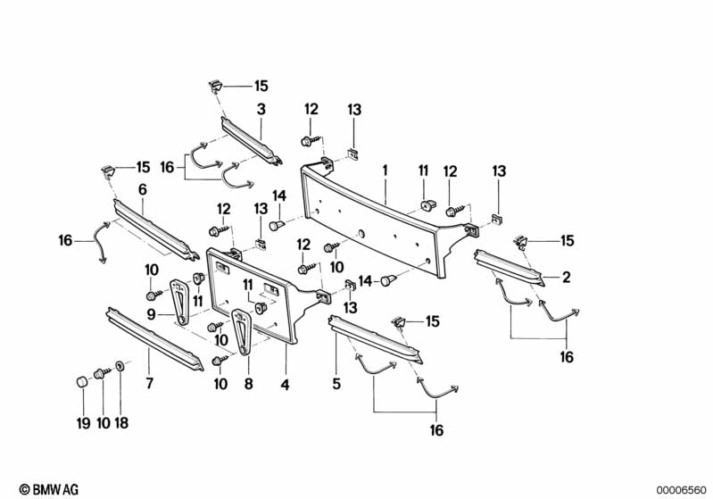 Основание номерного знака