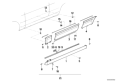 Накладка M порог / арка колеса