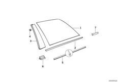 Боковое стекло неподвижное
