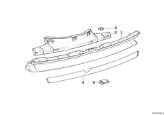 Облицовка бампера Зд M Technic