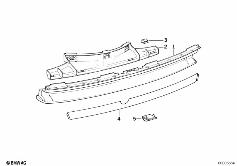 Облицовка бампера Зд M Technic