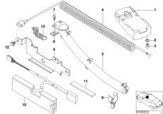 Детали мобильн.телефона на центр.консоли