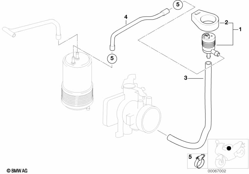 Клапан вентиляции топливного бака