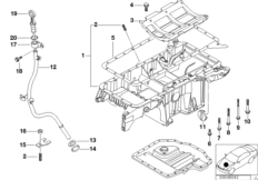 Масляный картер верх.ч./маслоизм.присп.