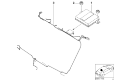 Детали антенны на спойлере BMW