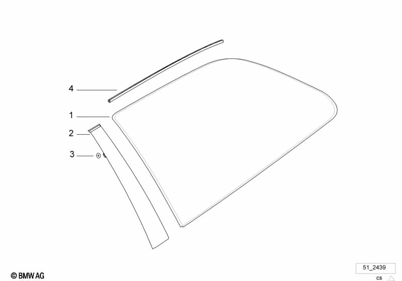 Боковое стекло неподвижное