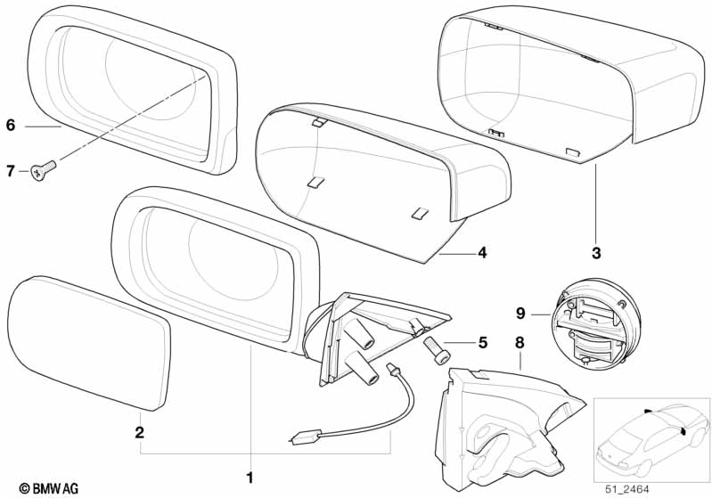 наружное зеркало заднего вида