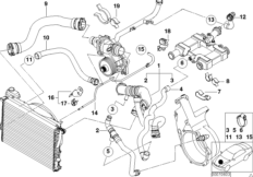 Водяной шланг системы охлаждения