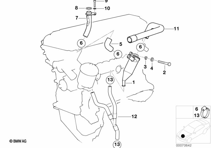 Система вентиляц.картера/маслоотделитель