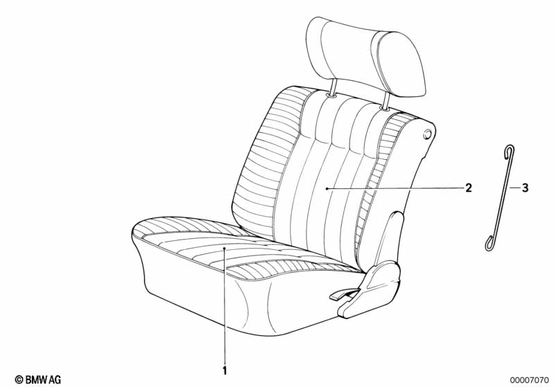 Обивка подушки сиденья Пд
