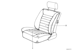 Обивка подушки сиденья Пд