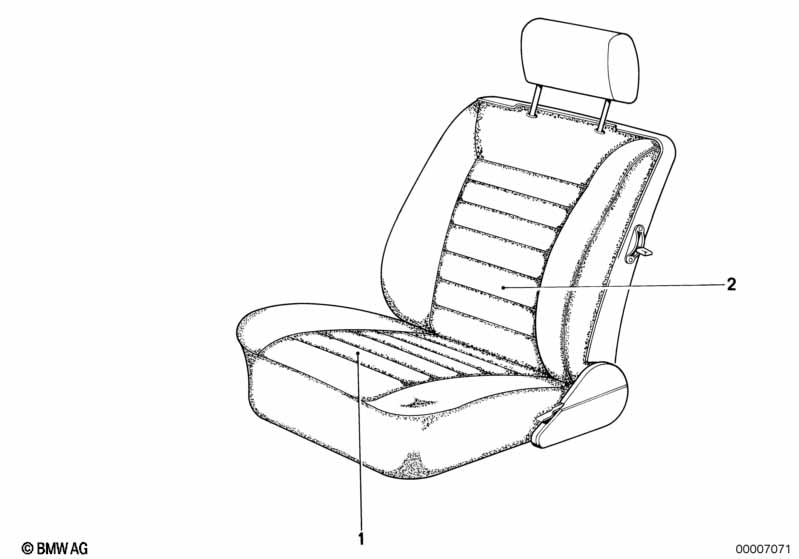 Обивка подушки сиденья Пд