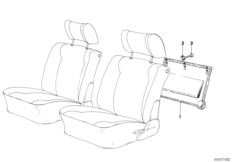 Задняя панель сиденья