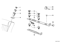 Сиденье Пд-крепление подголовника