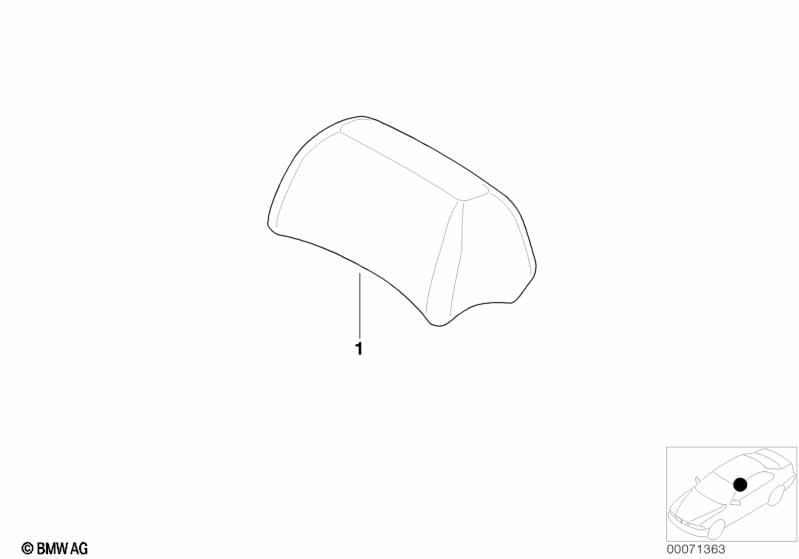 Инд.задний подголовник Alcantara