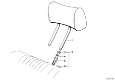 подголовники задние