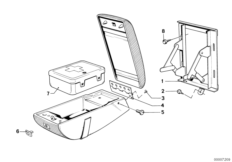 Подлокотник Зд-складной