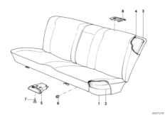 детали заднего сиденья