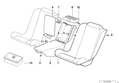 детали заднего сиденья