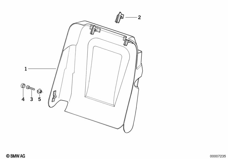 Задняя панель сиденья