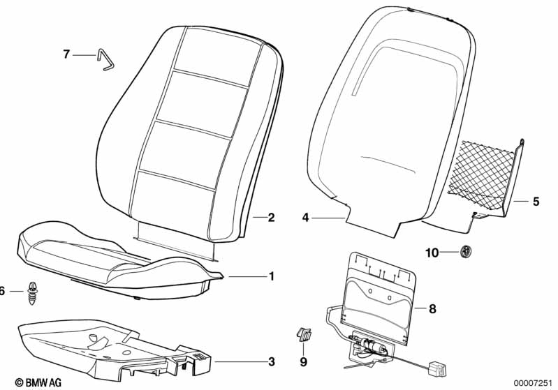 Сиденье Пд-основание/задняя панель/чаша