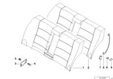 Набивка и обивка базового сиденья Зд