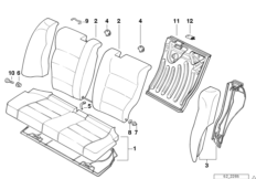 Накладки спинки заднего сиденья