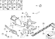 Детали кузова съемные/днище/мотор.отсек