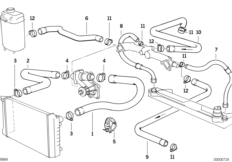 Водяной шланг системы охлаждения