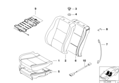 Набивка и обивка передн.сиденья