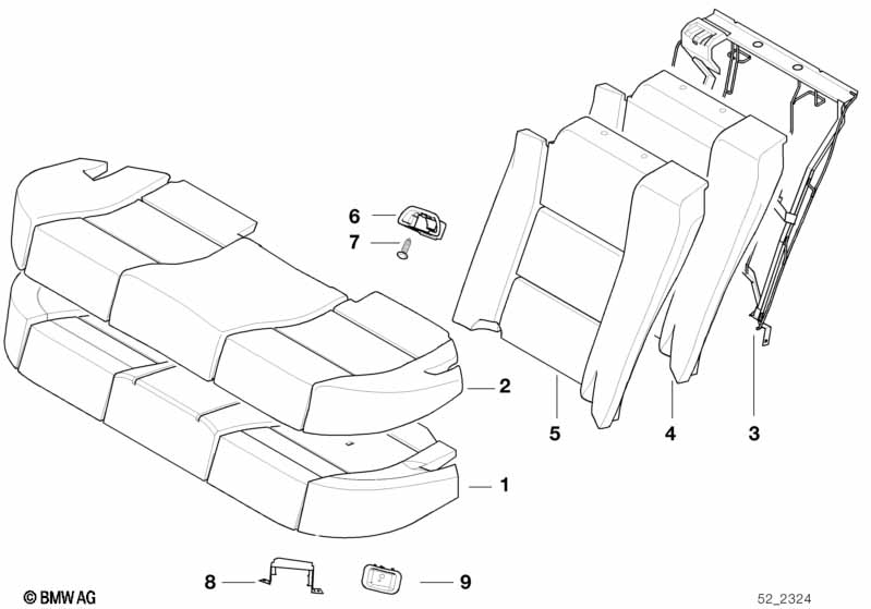Набивка и обивка базового сиденья Зд