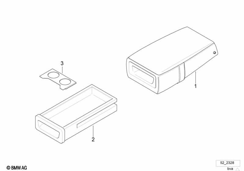 Подлокотник заднего сиденья многофункц.