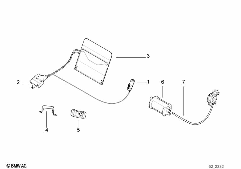Детали сиденья с электрич.регулировкой
