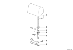 Подголовник заднего сиденья