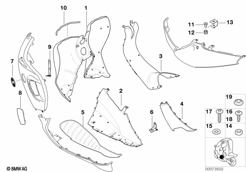 Детали облицовки - подножка