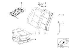Сиденье Пд, набивка и обивка сид.пов.ком