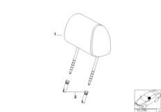 Сиденье Пд, подголовник спорт.сиденья