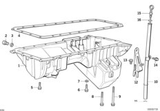 Масляный картер/маслоизмерит.щуп