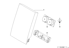 Средний подлокотник сиденья Зд