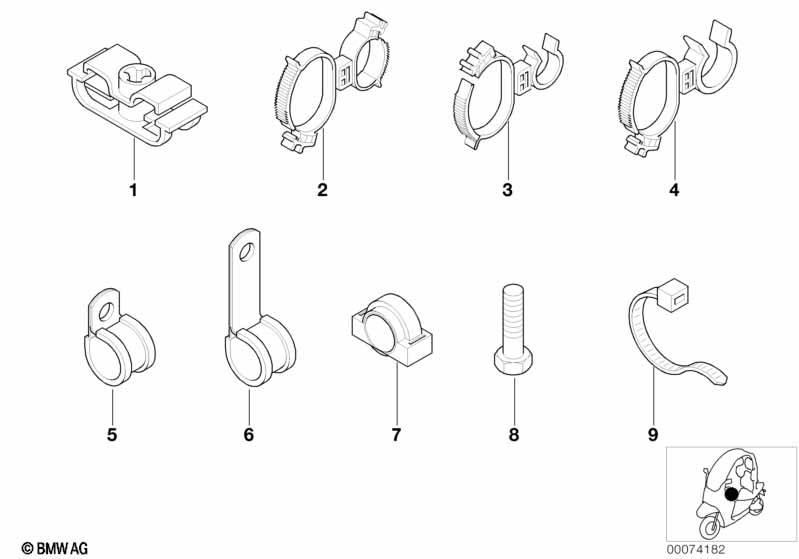 Различные держатели провода