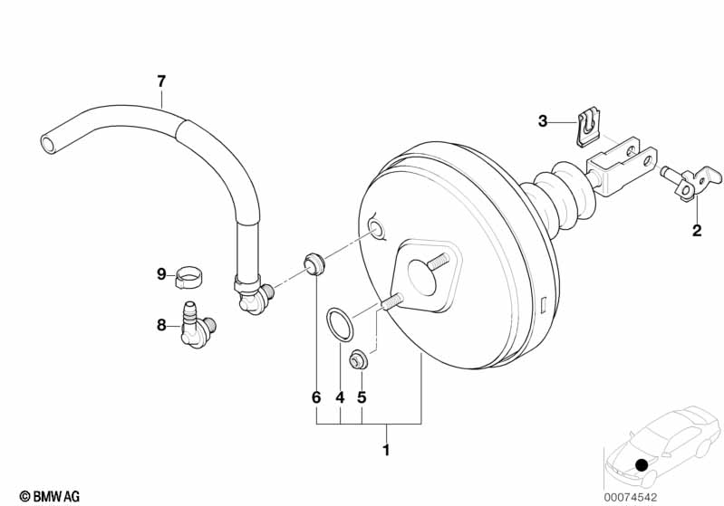 Вакуумный усилитель тормозов