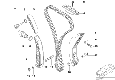 Приводная цепь механ.газораспределения