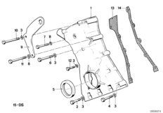 Корпус блока ГРМ Нж