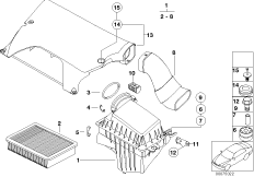 Глушитель шума всасыв./сменн.эл.фильтра