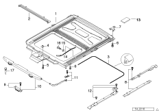 Рама люка с подъемно-сдвижной крышкой