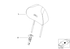 Сиденье Пд, подголовник спорт.сиденья