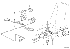 Провода регулируемого спортивн.сиденья