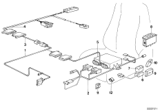 Провода регулируемого спортивн.сиденья
