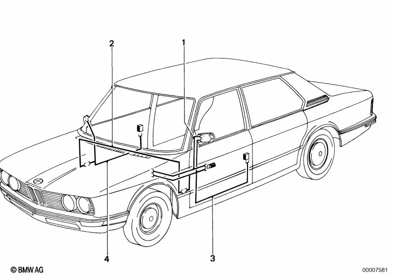 Провода электрическ.наружного зеркала